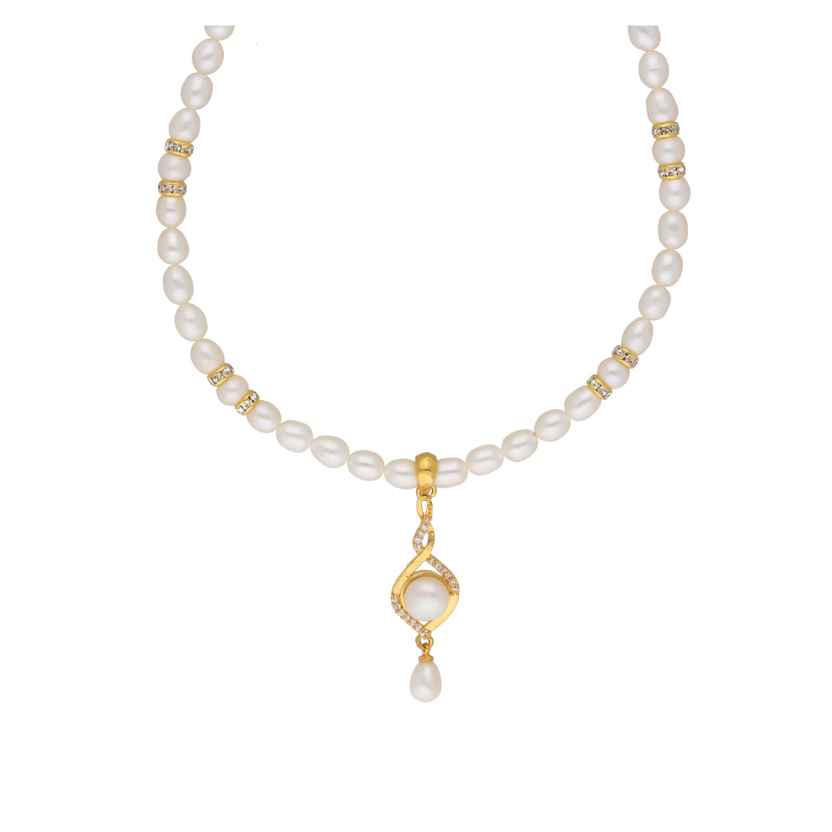 J Pearls Shine Pearl Set - Real Pearl Jewelry - Distacart