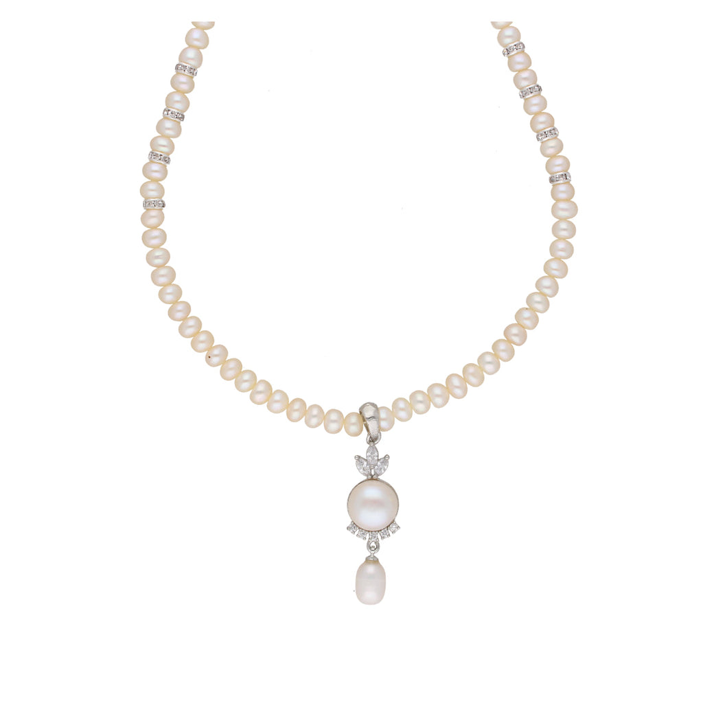 J Pearls Fashionable Pearl Pendant Set - Real Pearl Jewelry - Distacart