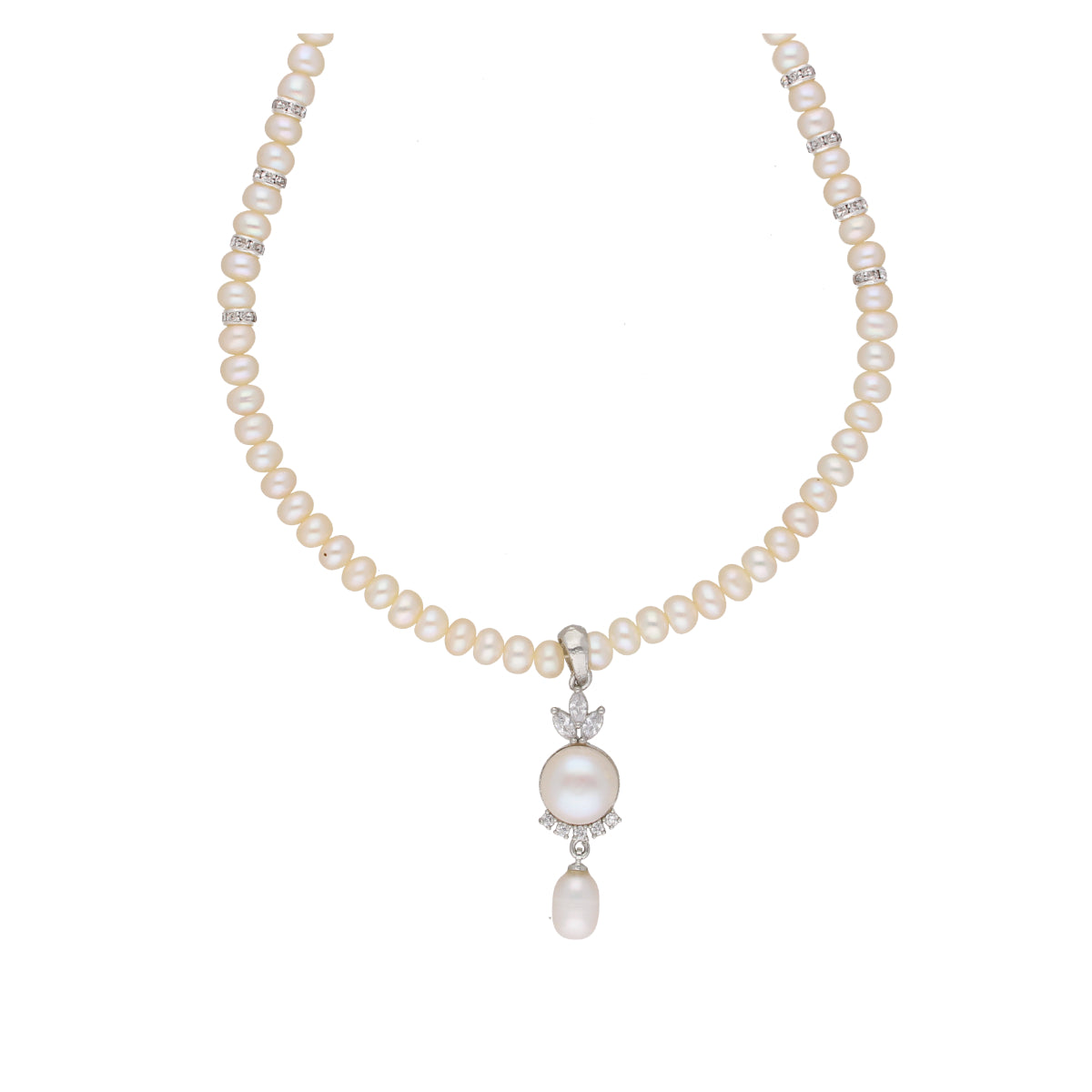 J Pearls Fashionable Pearl Pendant Set - Real Pearl Jewelry - Distacart