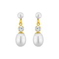 J Pearls White Pearl Hangings - Real Pearl Jewelry - Distacart