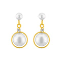 J Pearls White Pearl Hangings - Real Pearl Jewelry - Distacart