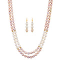 J Pearls Crusty Pearl Necklace Set - Real Pearl Jewelry - Distacart