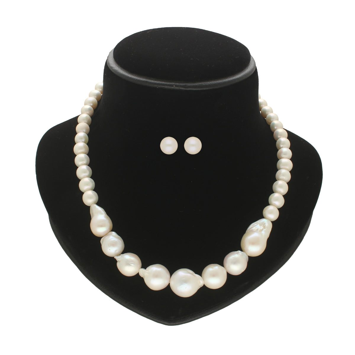 J Pearls Falak 1 Line Baroque Pearl Necklaces