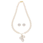 J Pearls Nisha 1 Line Round Pearl Necklaces