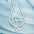 J Pearls Nisha 1 Line Round Pearl Necklaces