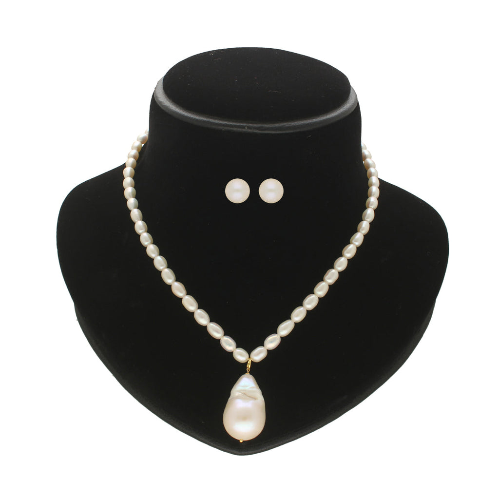J Pearls Zora 1 Line Pearl Necklaces