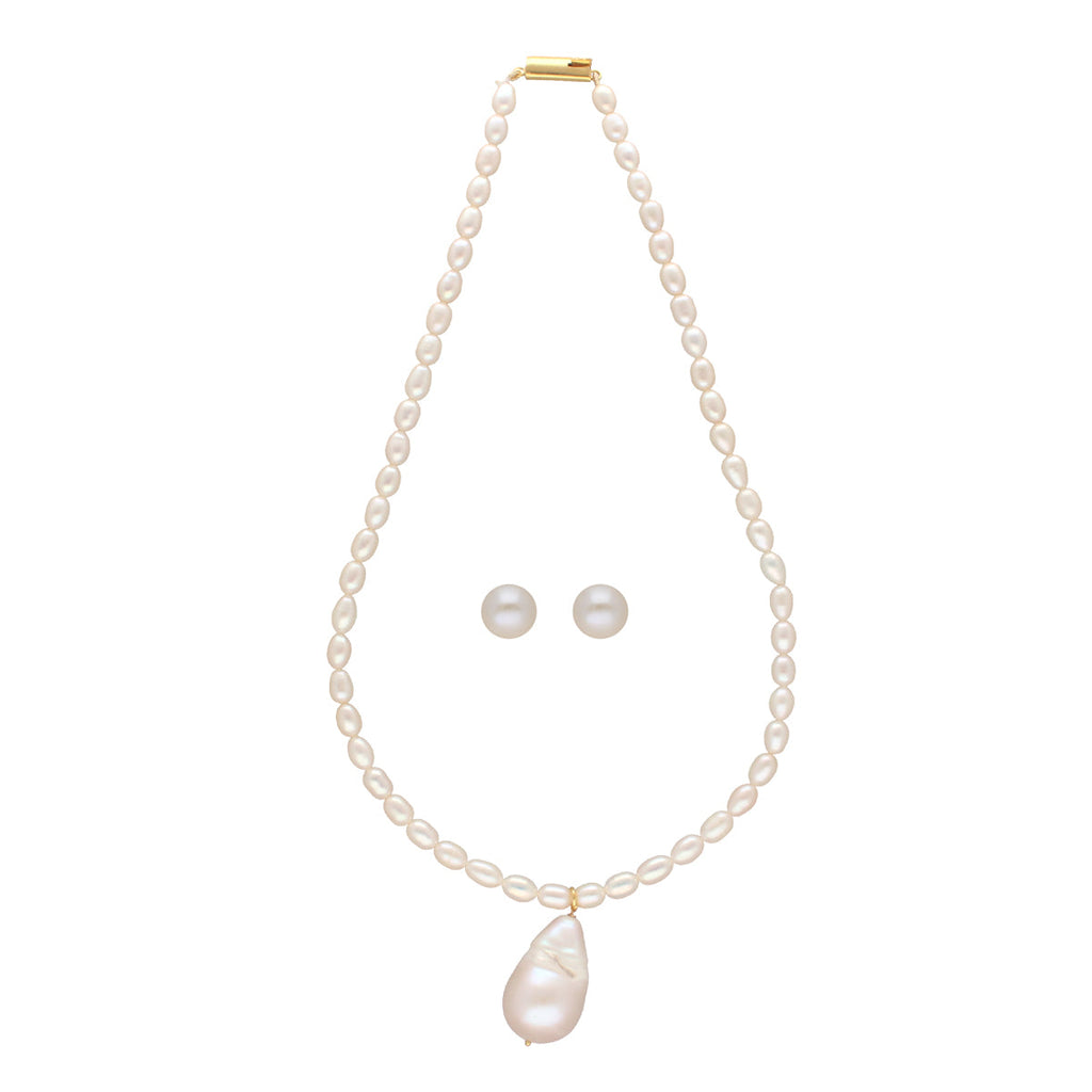 J Pearls Zora 1 Line Pearl Necklaces