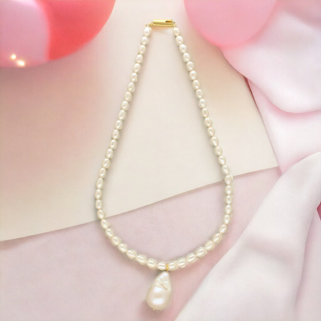 J Pearls Zora 1 Line Pearl Necklaces