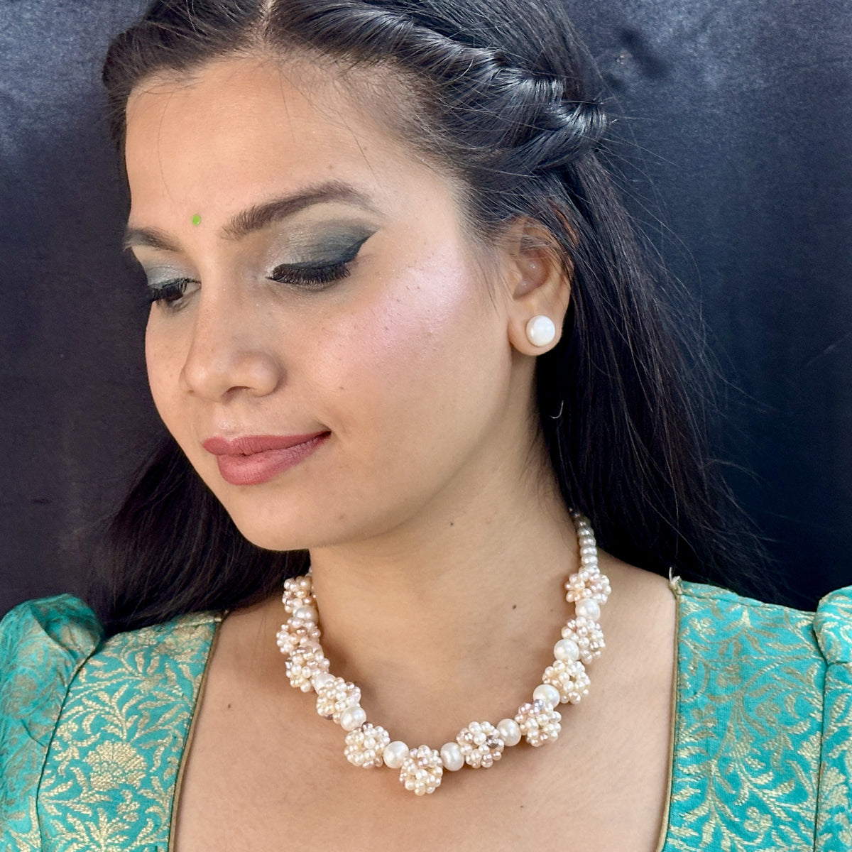 J Pearls Ihita 1 Line Pearl Necklaces
