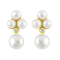 J Pearls Snow White Pearl Earrings - Real Pearl Jewelry - Distacart