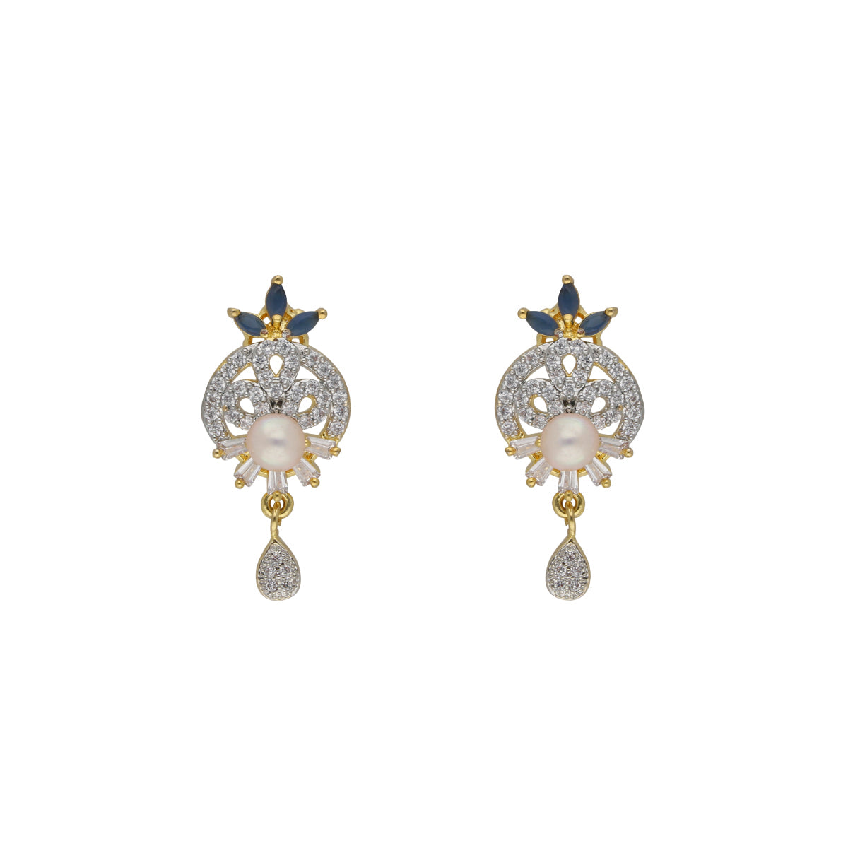 J Pearls Dakshita 1 Line Pearl Sets - Real Pearl Jewelry - Distacart