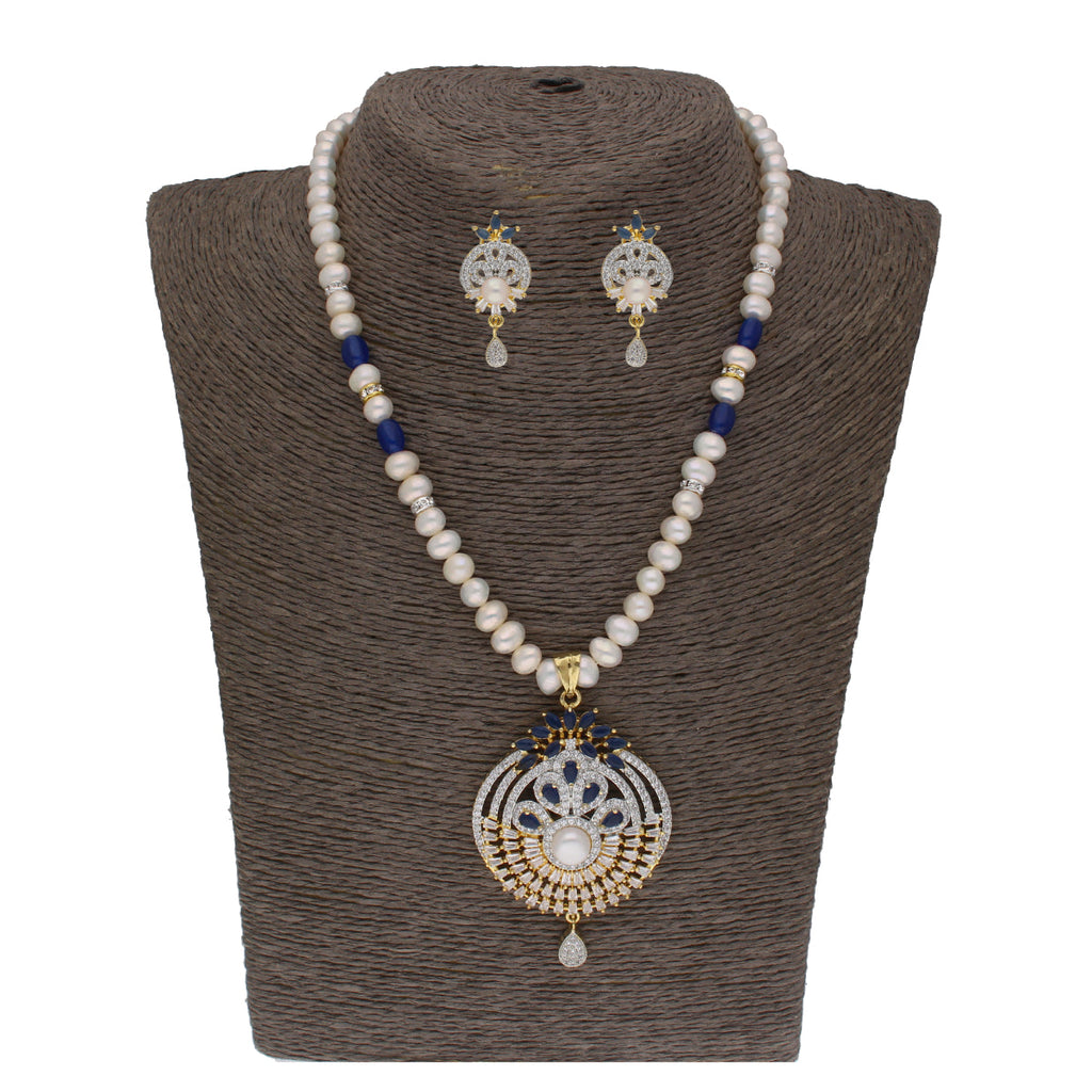 J Pearls Dakshita 1 Line Pearl Sets - Real Pearl Jewelry - Distacart