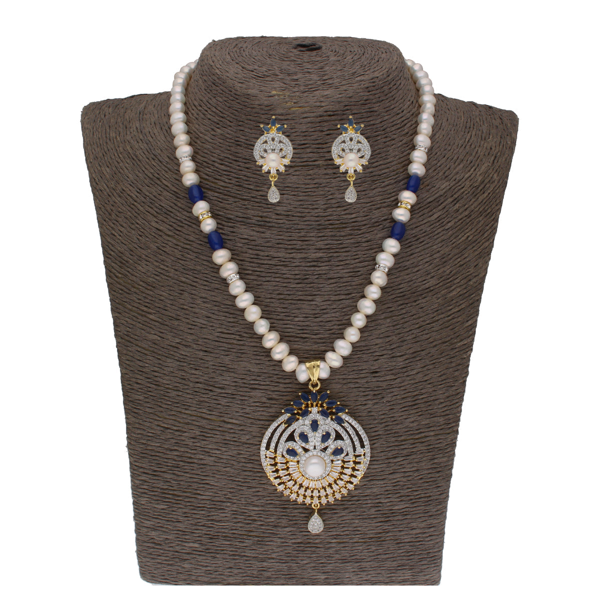 J Pearls Dakshita 1 Line Pearl Sets - Real Pearl Jewelry - Distacart