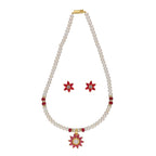 J Pearls Abdhija 1 Line Pearl Sets - Real Pearl Jewelry - Distacart