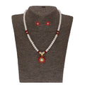 J Pearls Abdhija 1 Line Pearl Sets - Real Pearl Jewelry - Distacart