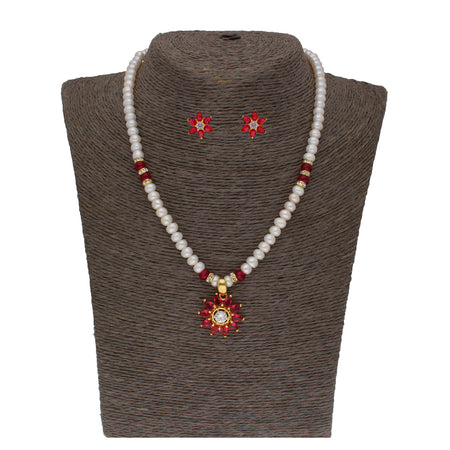 J Pearls Abdhija 1 Line Pearl Sets - Real Pearl Jewelry