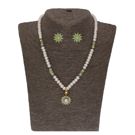 J Pearls Babita 1 Line Pearl Sets - Real Pearl Jewelry