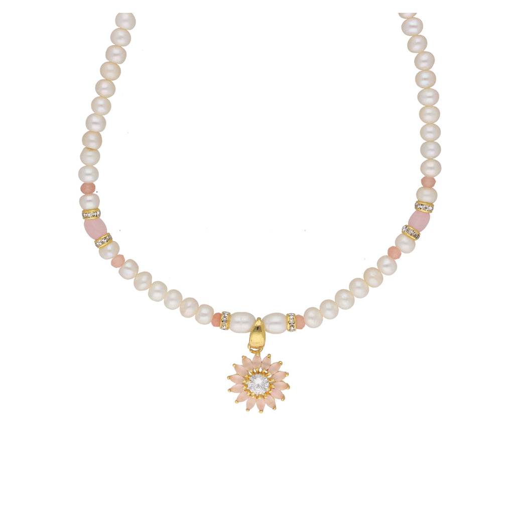 J Pearls Dhavni 1 Line Pearl Sets - Real Pearl Jewelry - Distacart