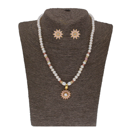 J Pearls Dhavni 1 Line Pearl Sets - Real Pearl Jewelry