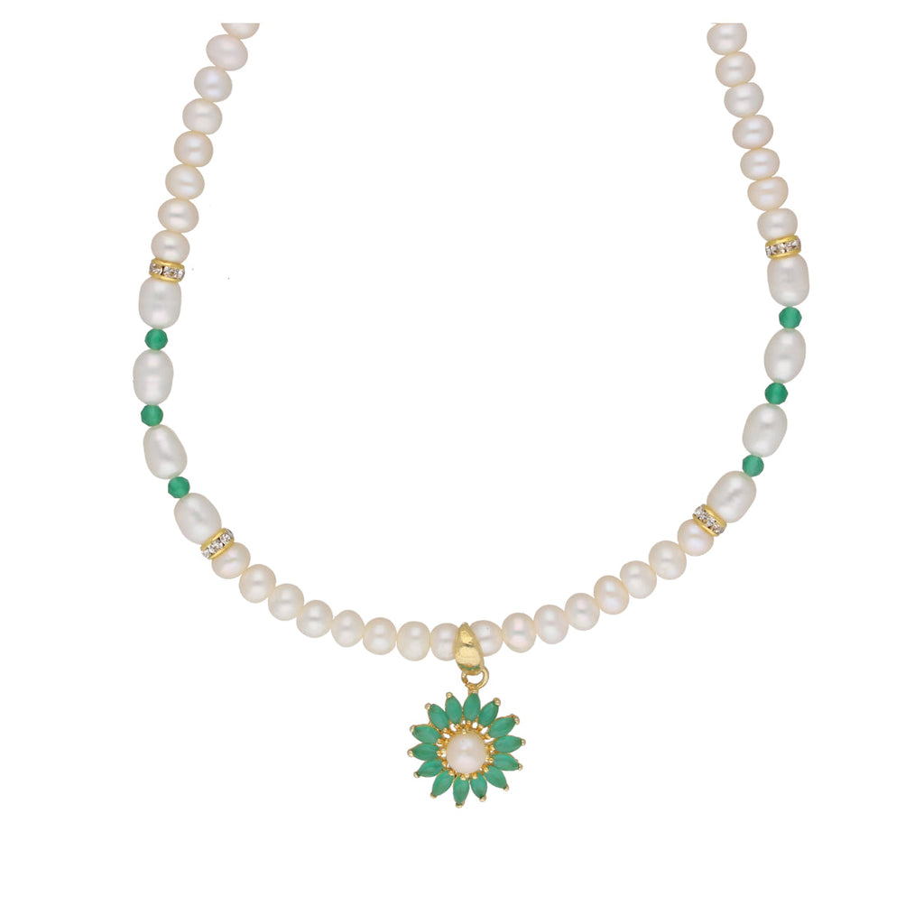 J Pearls Bahupuspa 1 Line Pearl Sets - Real Pearl Jewelry - Distacart
