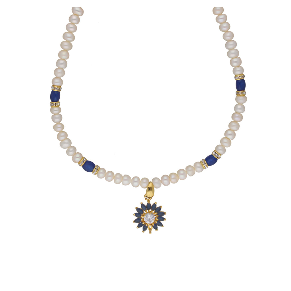 J Pearls Eeshika 1 Line Pearl Sets - Real Pearl Jewelry - Distacart