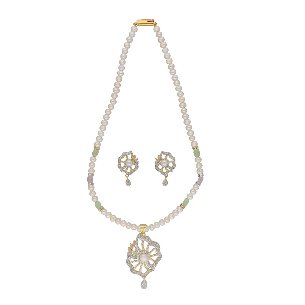 J Pearls Dheivavadivu 1 Line Pearl Sets - Real Pearl Jewelry - Distacart