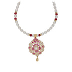 J Pearls Krishna 1 Line Pearl Sets - Real Pearl Jewelry - Distacart