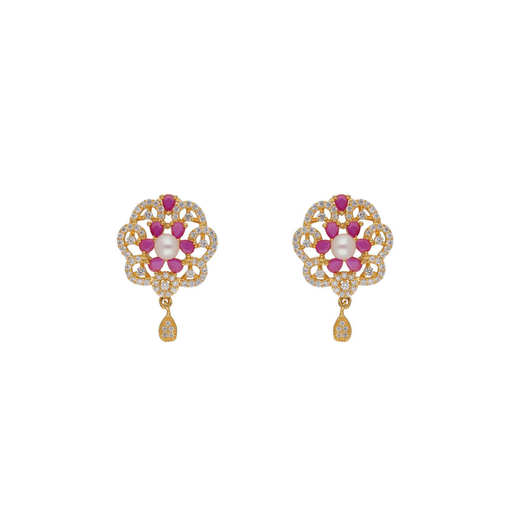 J Pearls Krishna 1 Line Pearl Sets - Real Pearl Jewelry - Distacart