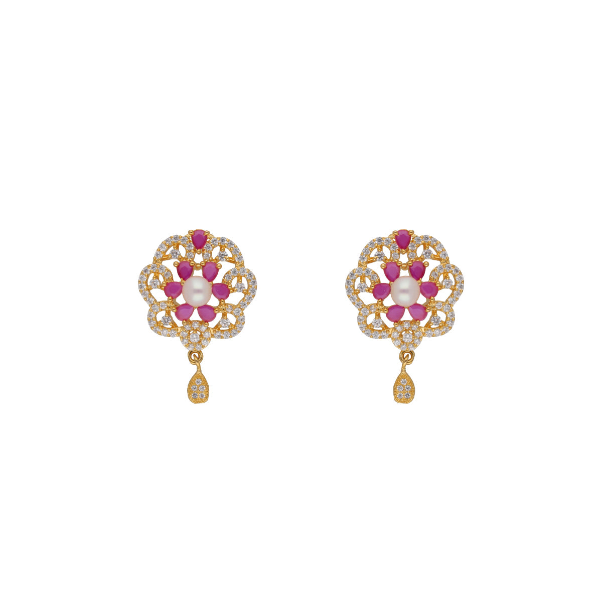 J Pearls Krishna 1 Line Pearl Sets - Real Pearl Jewelry - Distacart