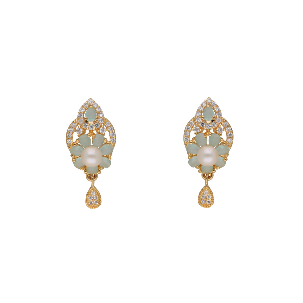 J Pearls Jhanvi 1 Line Pearl Sets - Real Pearl Jewelry - Distacart