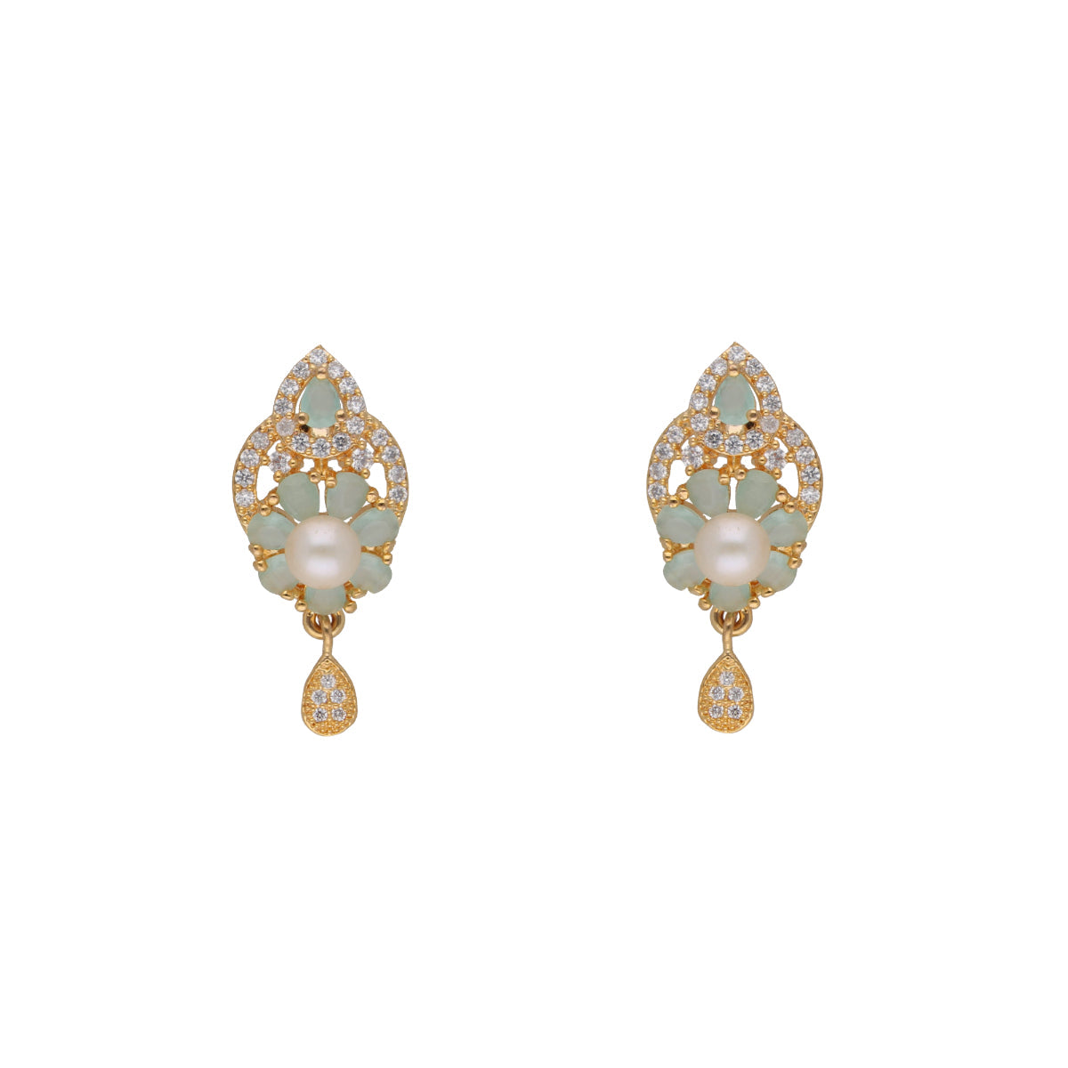 J Pearls Jhanvi 1 Line Pearl Sets - Real Pearl Jewelry - Distacart