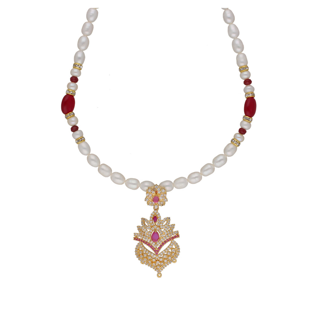 J Pearls Fritha 1 Line Pearl Sets - Real Pearl Jewelry - Distacart
