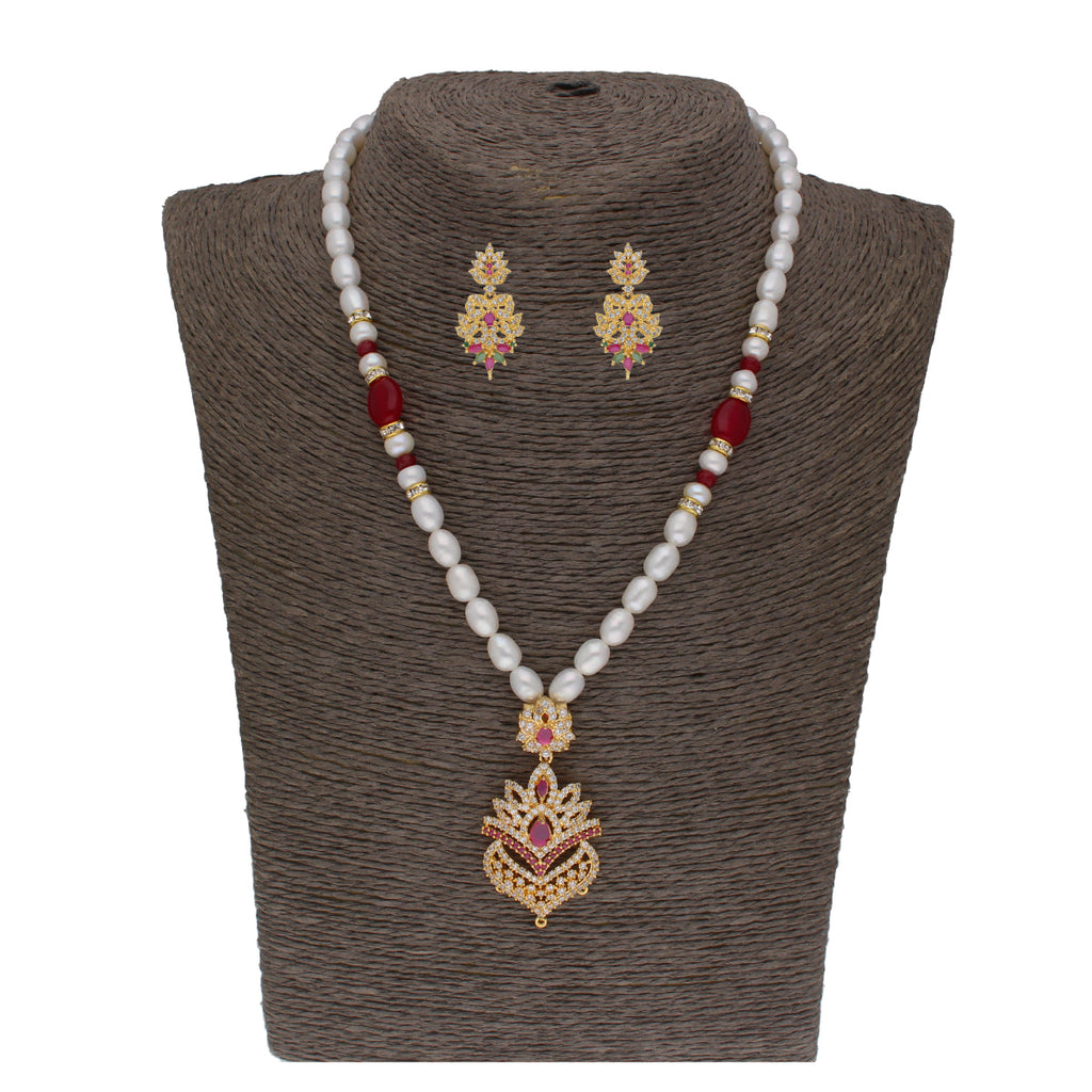 J Pearls Fritha 1 Line Pearl Sets - Real Pearl Jewelry - Distacart