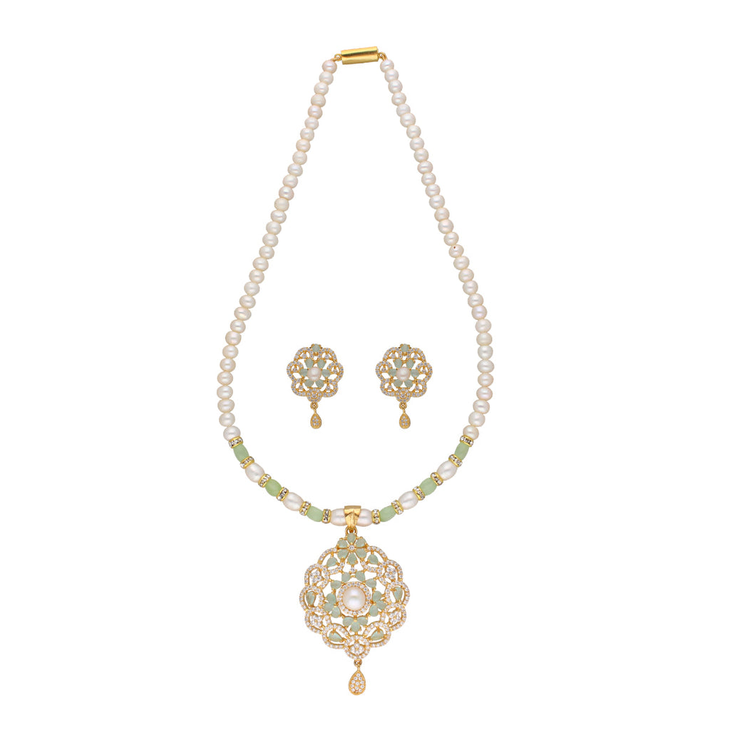 J Pearls Bahgvanti 1 Line Pearl Sets - Real Pearl Jewelry - Distacart