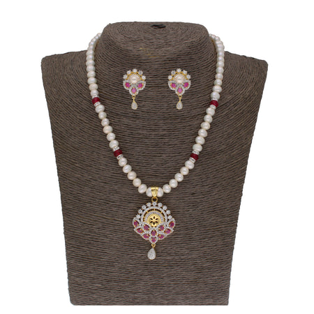 J Pearls Fatehjit 1 Line Pearl Sets - Real Pearl Jewelry