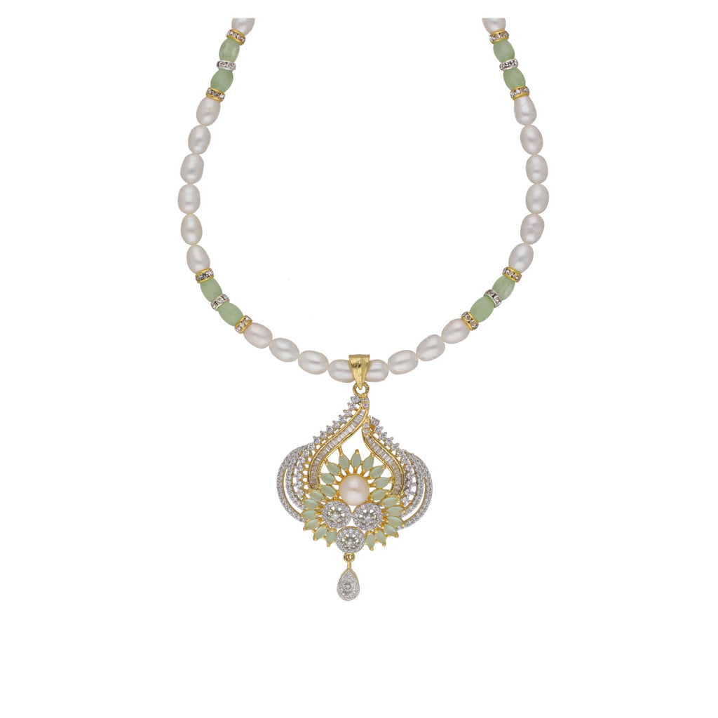 J Pearls Dhavni 1 Line Pearl Sets - Real Pearl Jewelry - Distacart