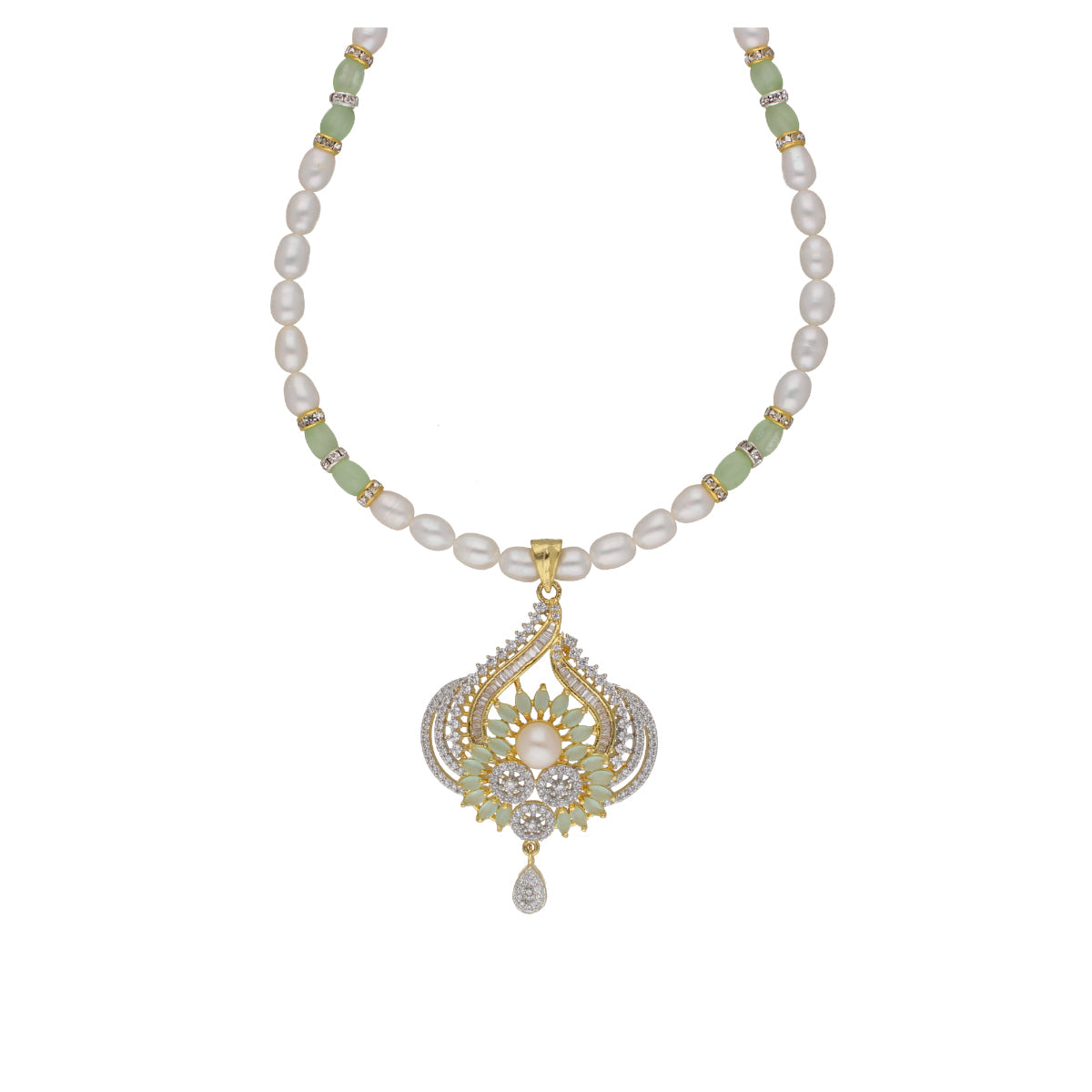 J Pearls Dhavni 1 Line Pearl Sets - Real Pearl Jewelry - Distacart