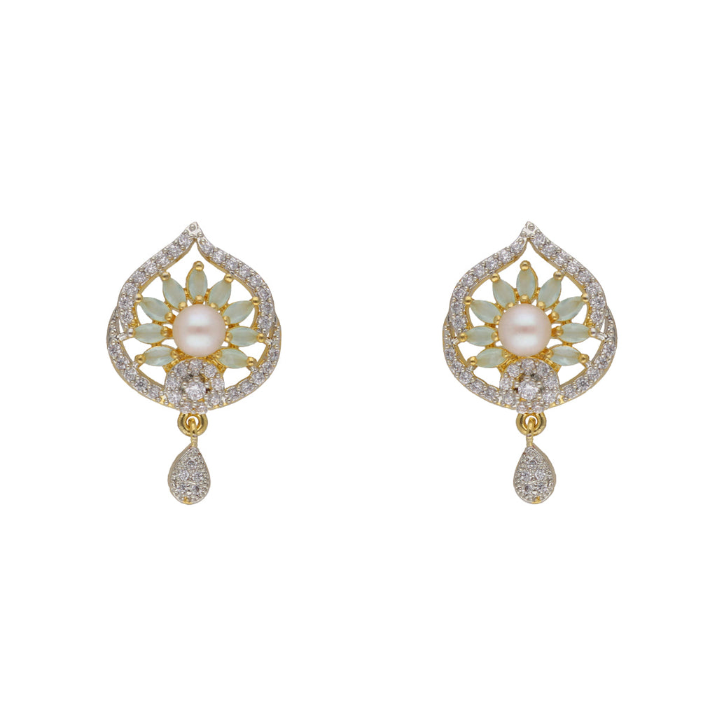 J Pearls Dhavni 1 Line Pearl Sets - Real Pearl Jewelry - Distacart