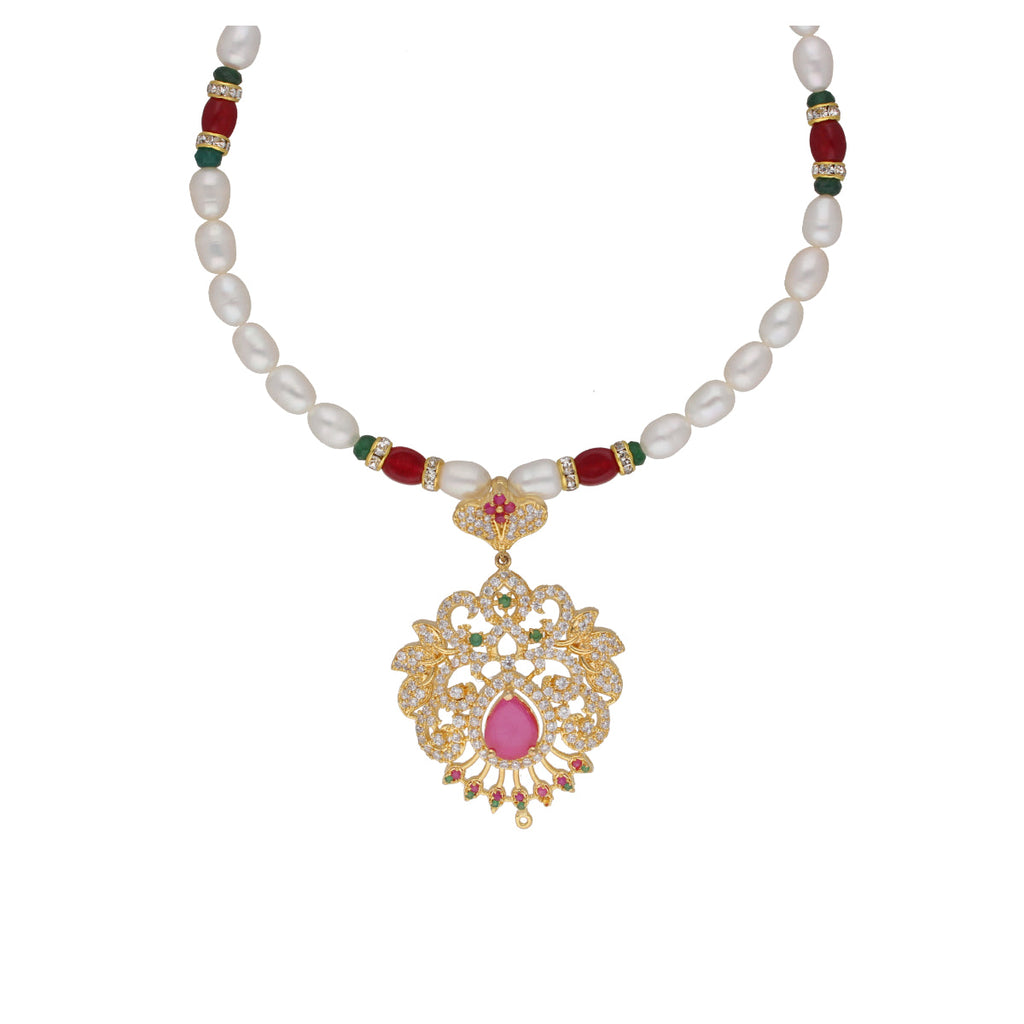 J Pearls Bahgvanti 1 Line Pearl Sets - Real Pearl Jewelry - Distacart
