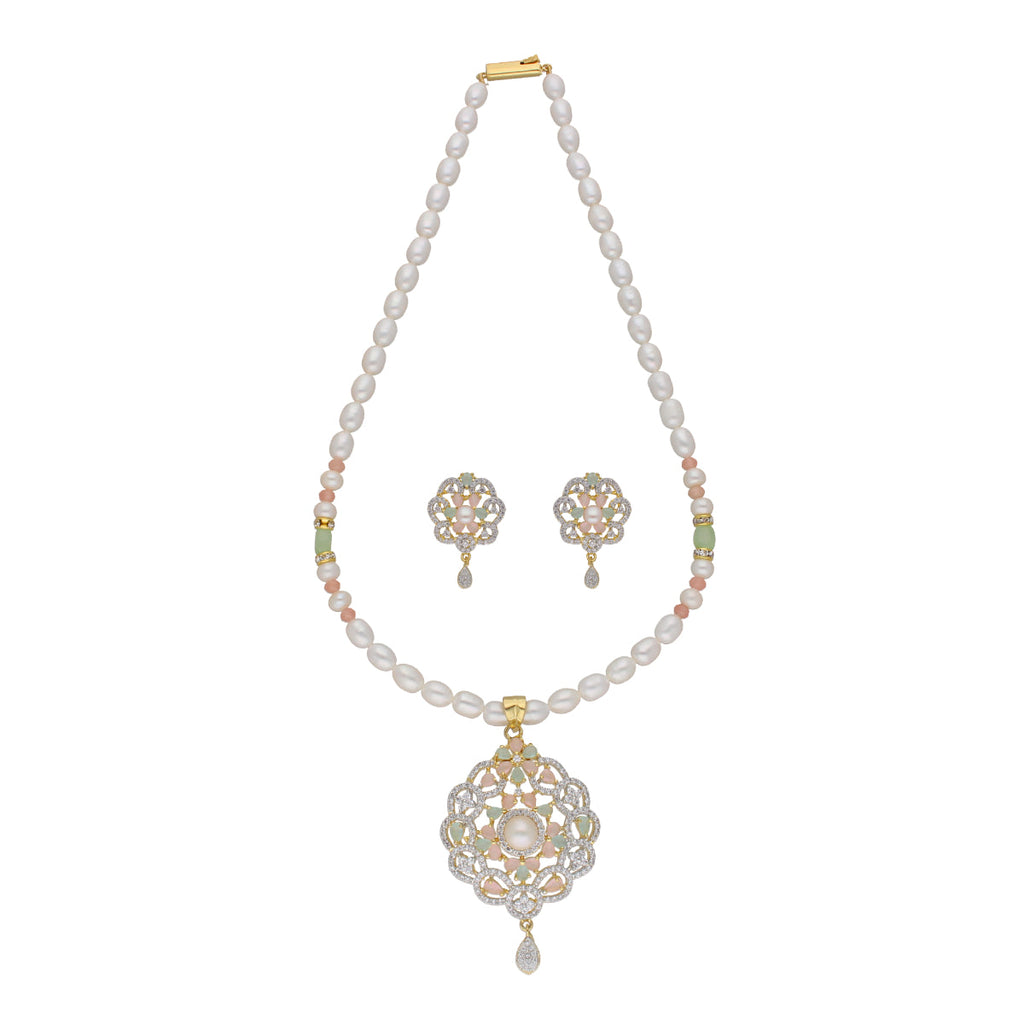 J Pearls Cherry 1 Line Pearl Sets - Real Pearl Jewelry - Distacart