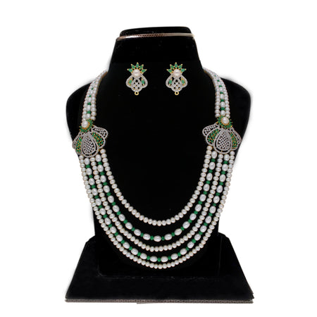 J Pearls Baldar 5 Lines Pearl Sets - Real Pearl Jewelry