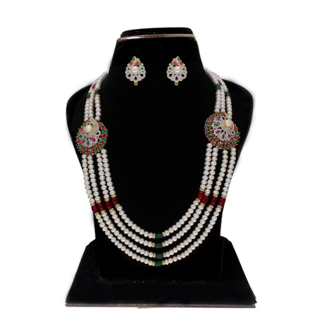 J Pearls Gamini 4 Lines Pearl Sets - Real Pearl Jewelry