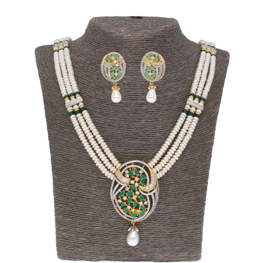 J Pearls Chantrea Pearl Set - Real Pearl Jewelry - Distacart