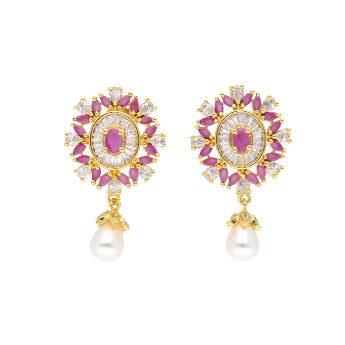 J Pearls Iditri Pearl Set - Real Pearl Jewelry - Distacart