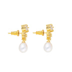 J Pearls Kiara Pearl Earrings - Real Pearl Jewelry - Distacart