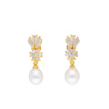 J Pearls Kiara Pearl Earrings - Real Pearl Jewelry - Distacart