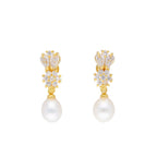 J Pearls Kiara Pearl Earrings - Real Pearl Jewelry - Distacart
