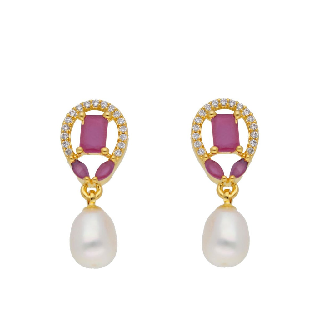 J Pearls Yami Pearl Earrings - Real Pearl Jewelry - Distacart