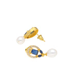 J Pearls Abanti Pearl Earrings - Real Pearl Jewelry - Distacart