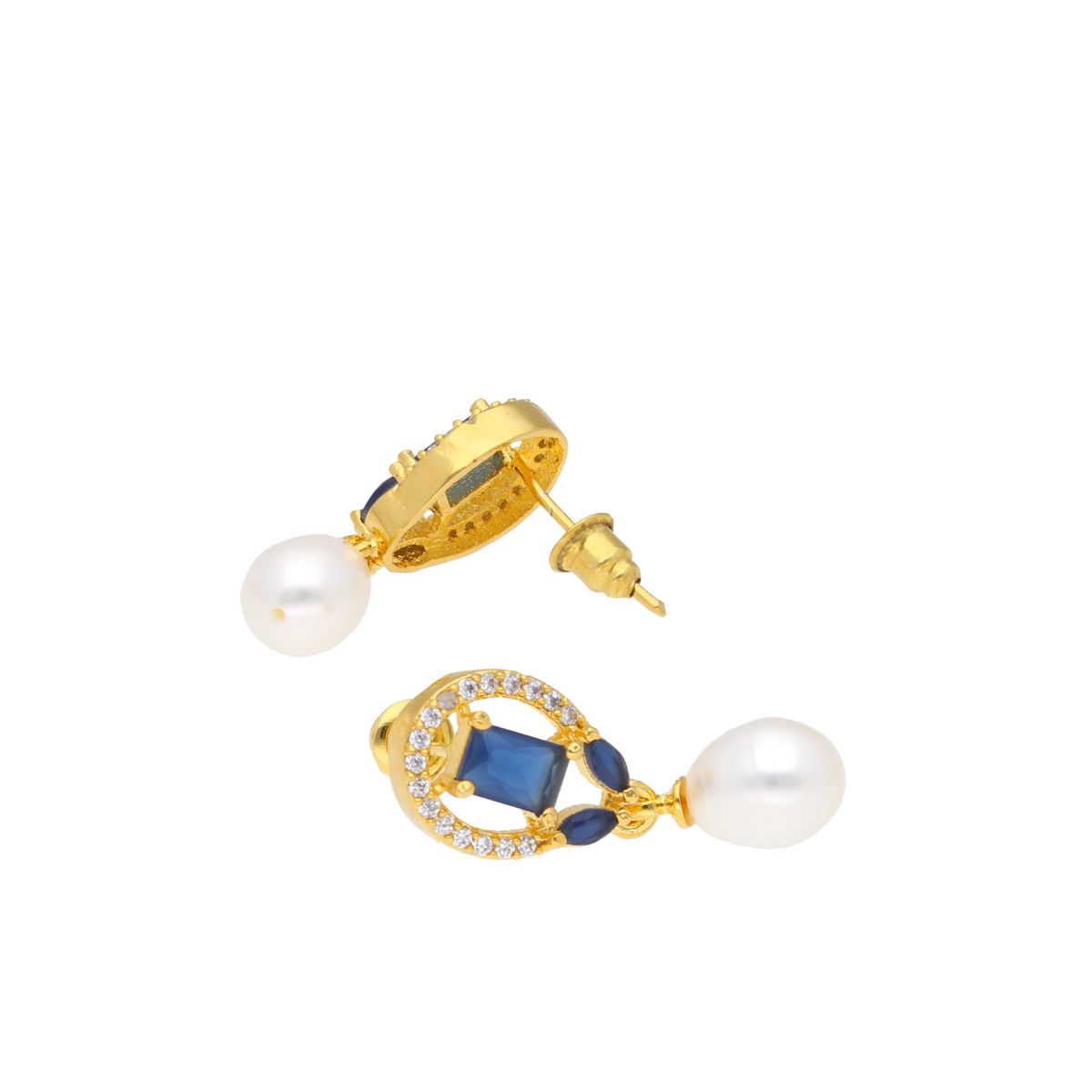 J Pearls Abanti Pearl Earrings - Real Pearl Jewelry - Distacart